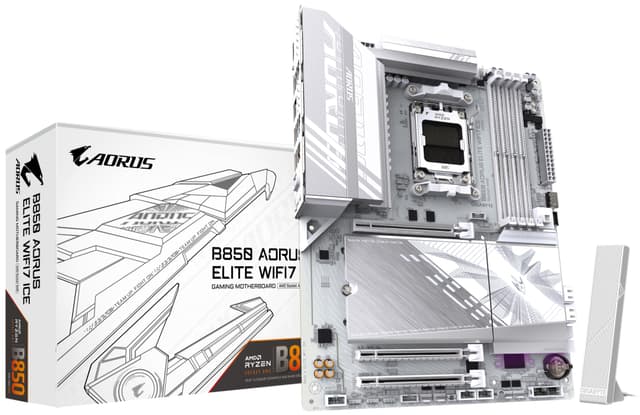 Gigabyte B850 A ELITE WF7 ICE bundkort