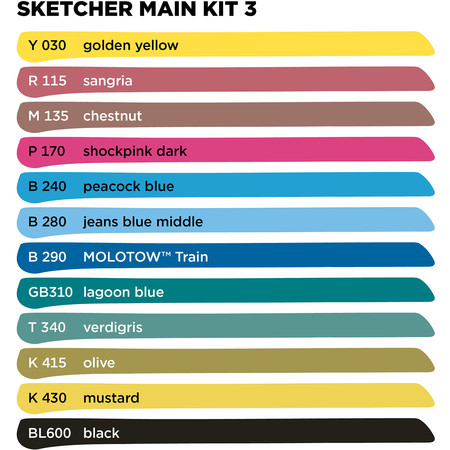 Molotow Sketcher Main Kit 3 by MolotowTwinmarker