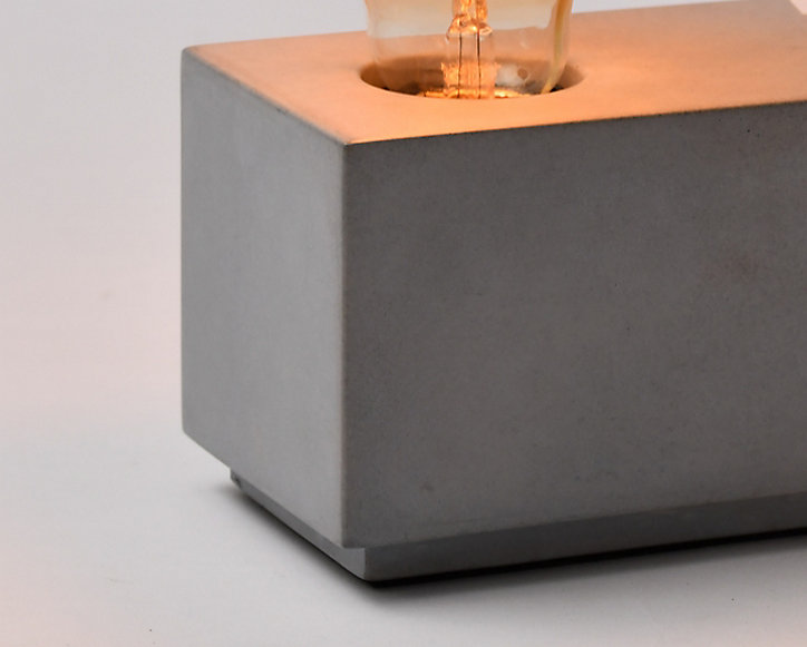 Support de lampe à poser Qausuit E27 IP 20 gris