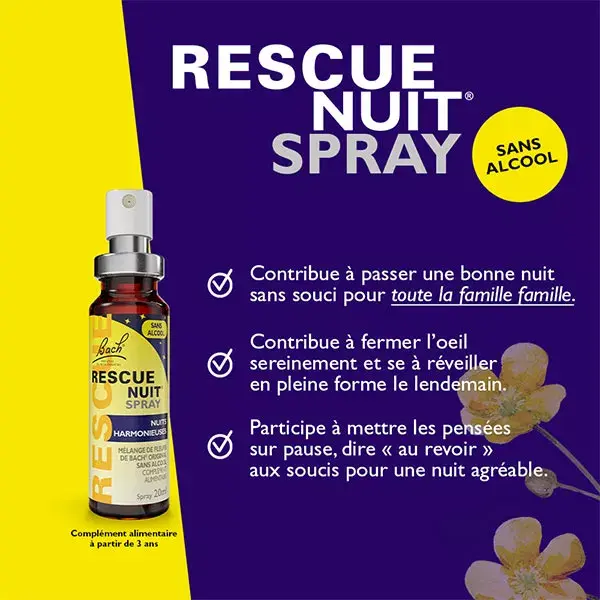 Spray Rescue Night sem álcool - 20 ml