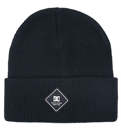 DC Strickmütze - Etikett - Schwarz