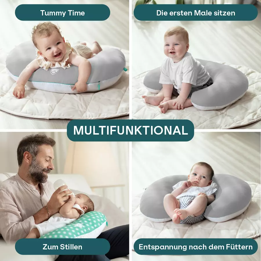 KOALA BABYCARE®Stillkissen Hug Baby - weiß