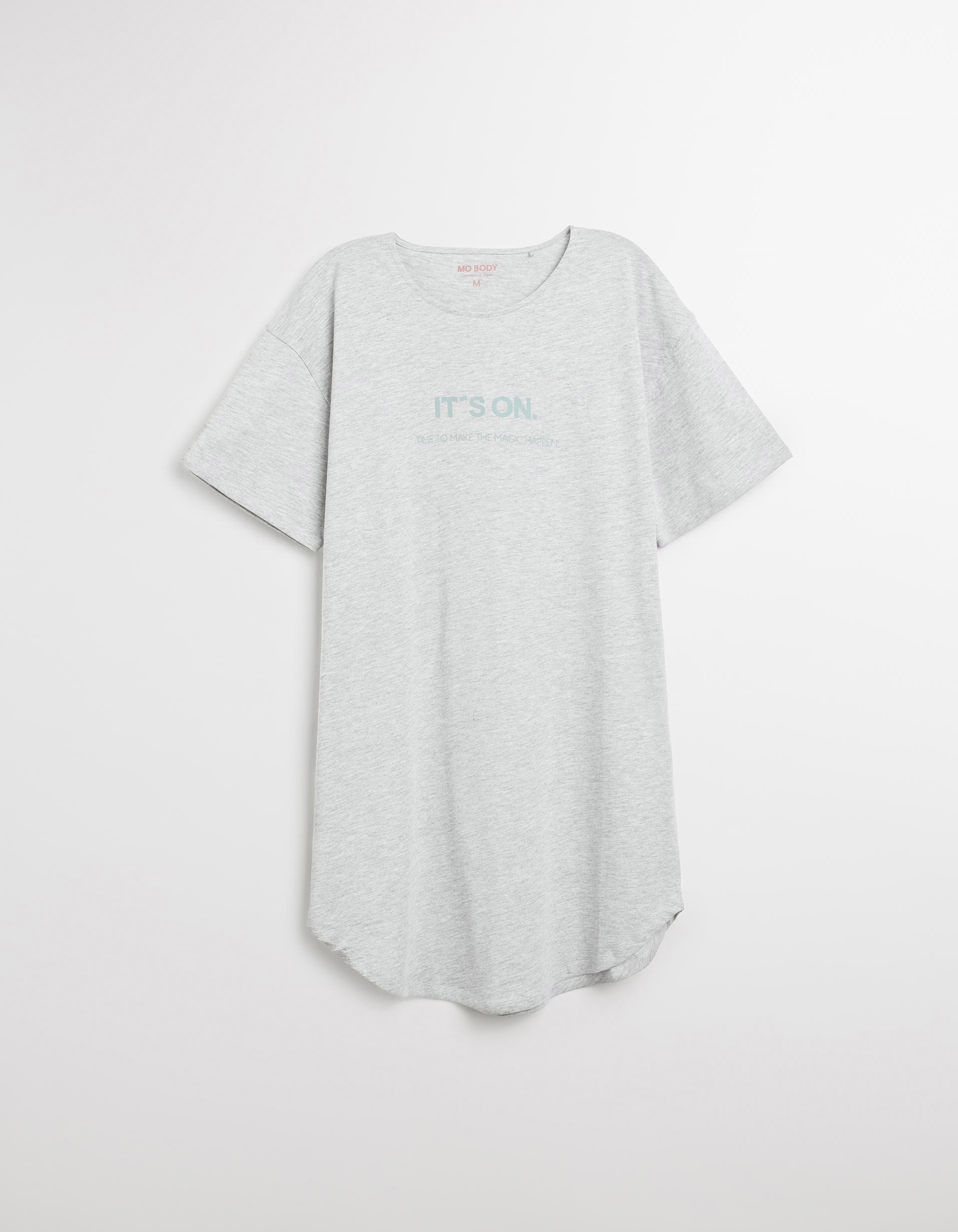 Camisa de Dormir, Mulher, Cinzento