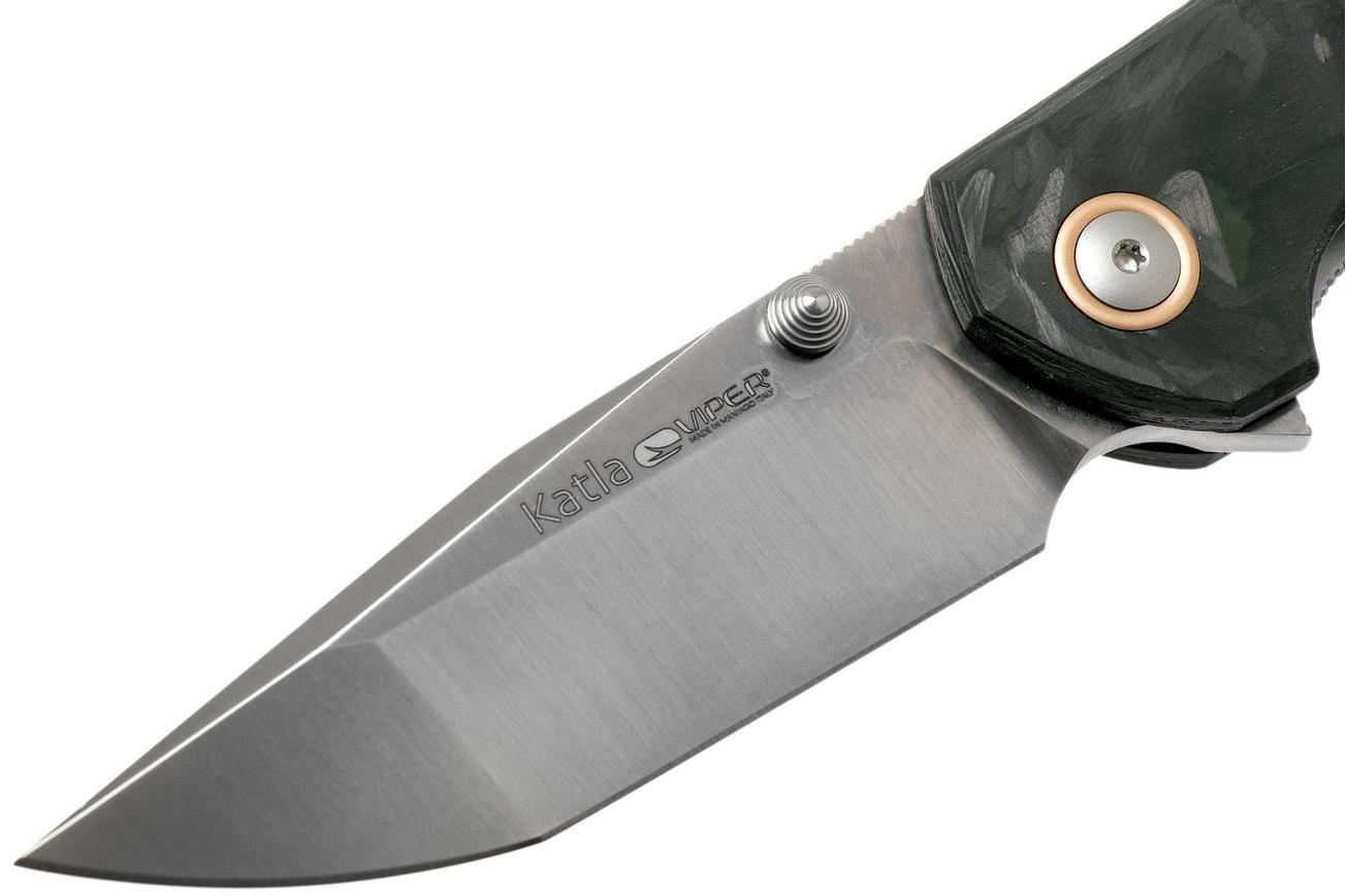 Viper Katla V5980FCM Satin, Marbled Carbonfiber zakmes, Jesper Voxnaes design