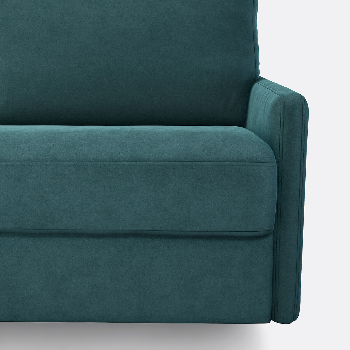 LA REDOUTE INTERIEURS<br>Sofá-cama de canto em veludo, espuma Marta