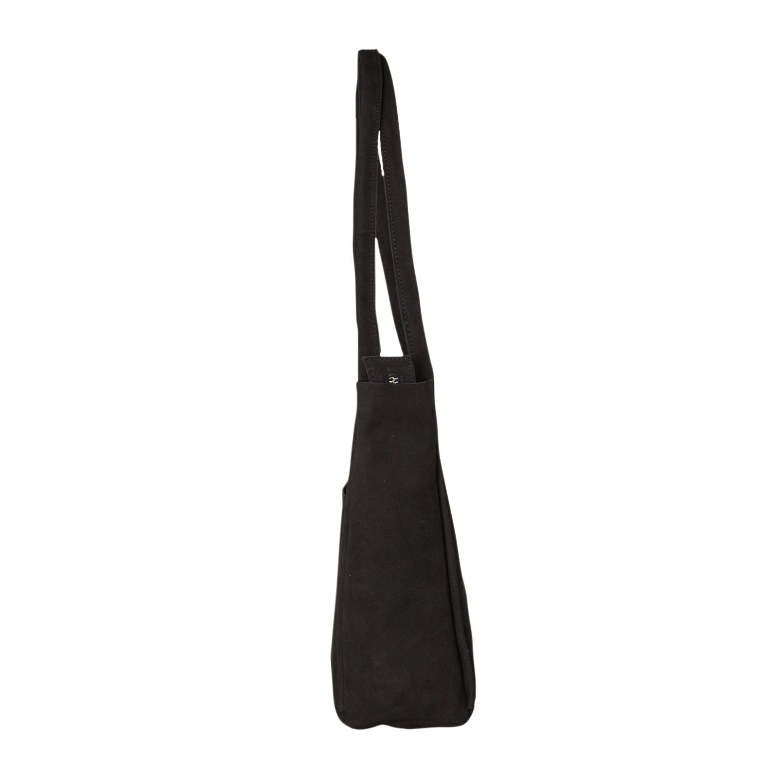 Shabbies Amsterdam nubuck shopper zwart