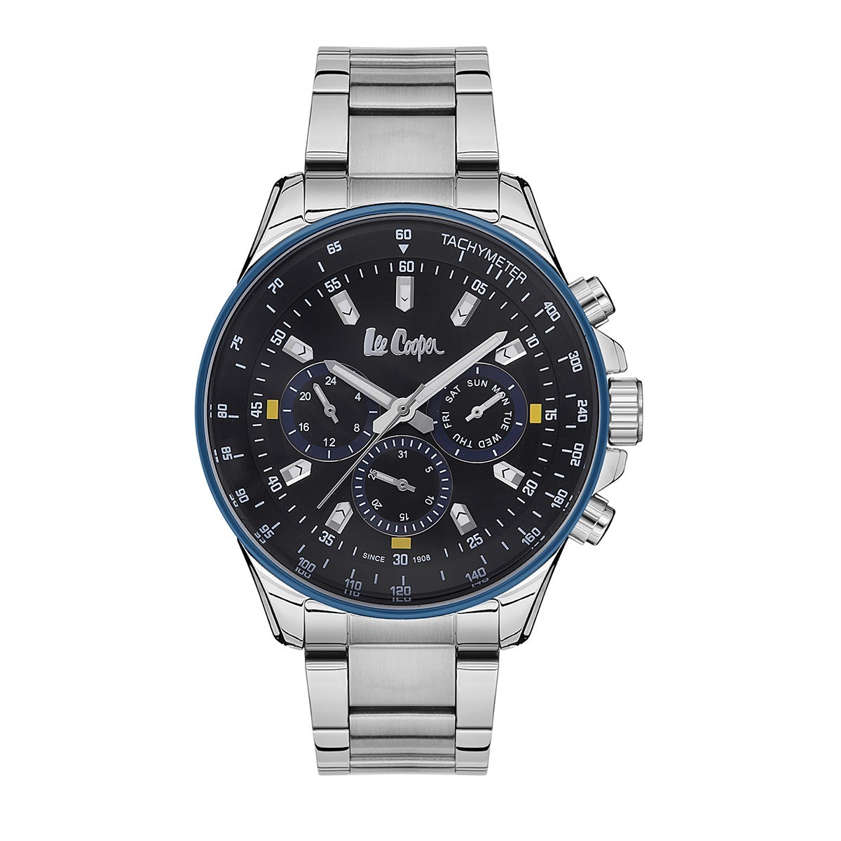 Montre analogique multifonctions bracelet métal ARIOS