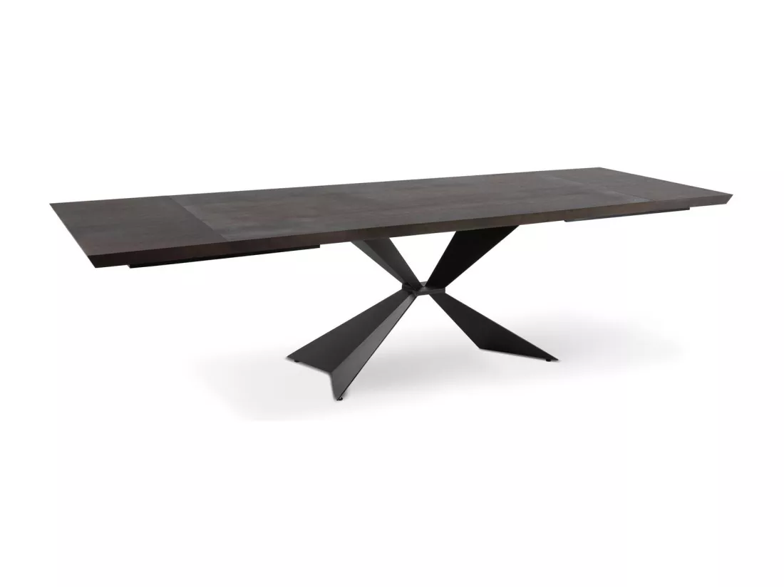 Stark Table extensible (160/240 x 90 cm) en placage noir