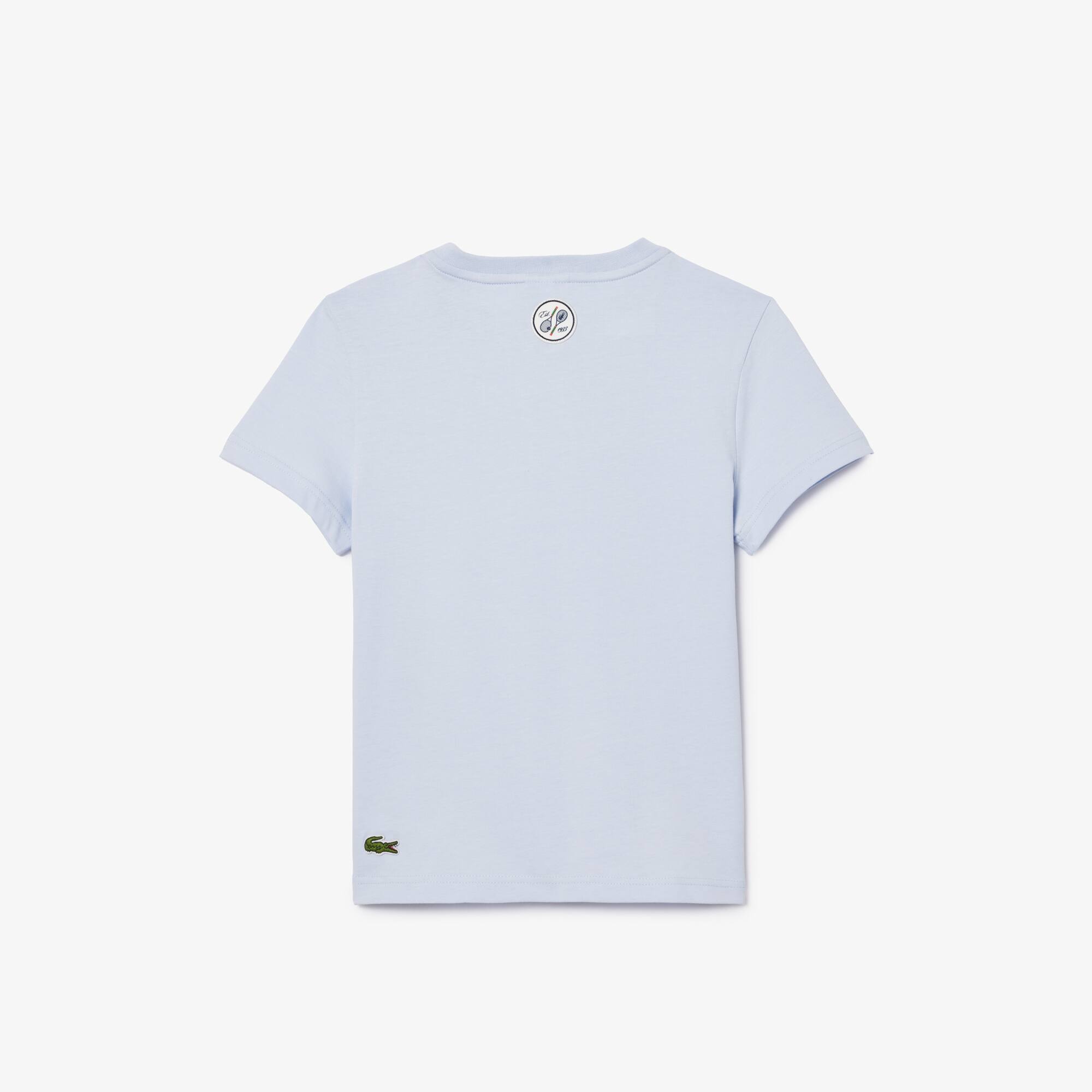 Sport-T-Shirt aus Baumwolle French Open Edition T-Shirts & Hemden - Blau - Lacoste - Kinder