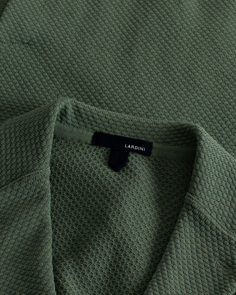 Lardini Knitted Structure Cotton Blazer Soft Green