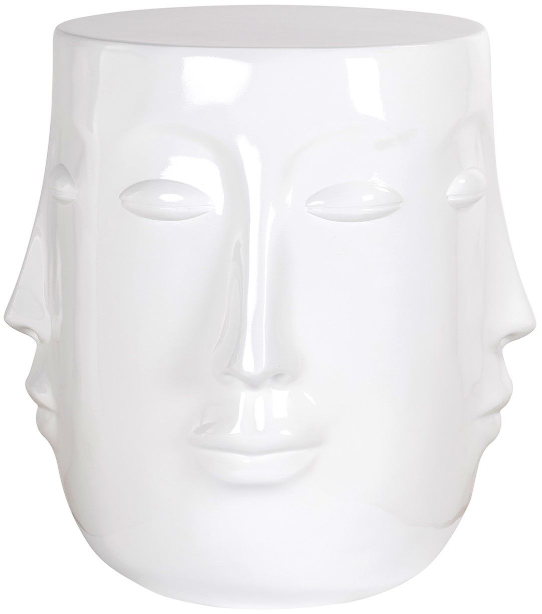 Bijzettafel Wit 825244 Christy ⌀40  x H46 cm