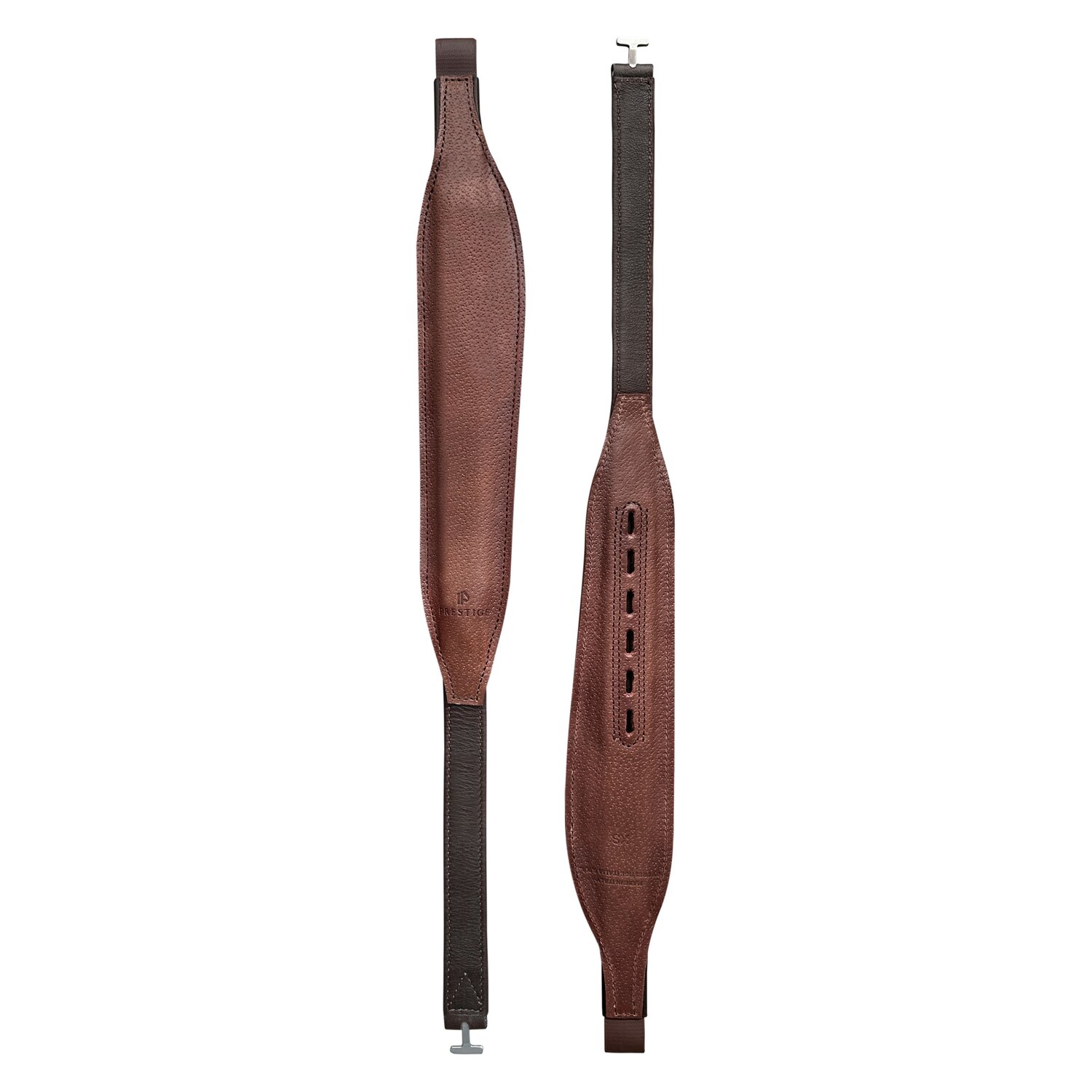 PRESTIGE Breite Mono-Steigbügelriemen  - braun