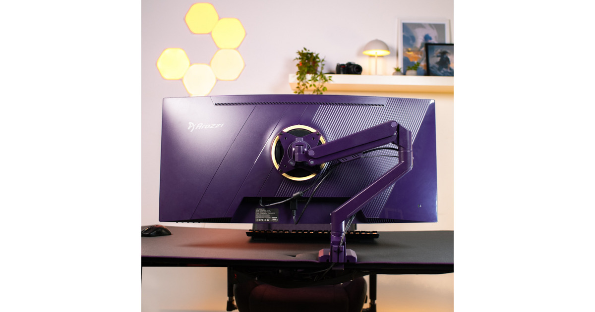 ArozziAlzare Neo - Gas Spring Monitor Arm - Purple monitorarm  (Paars)