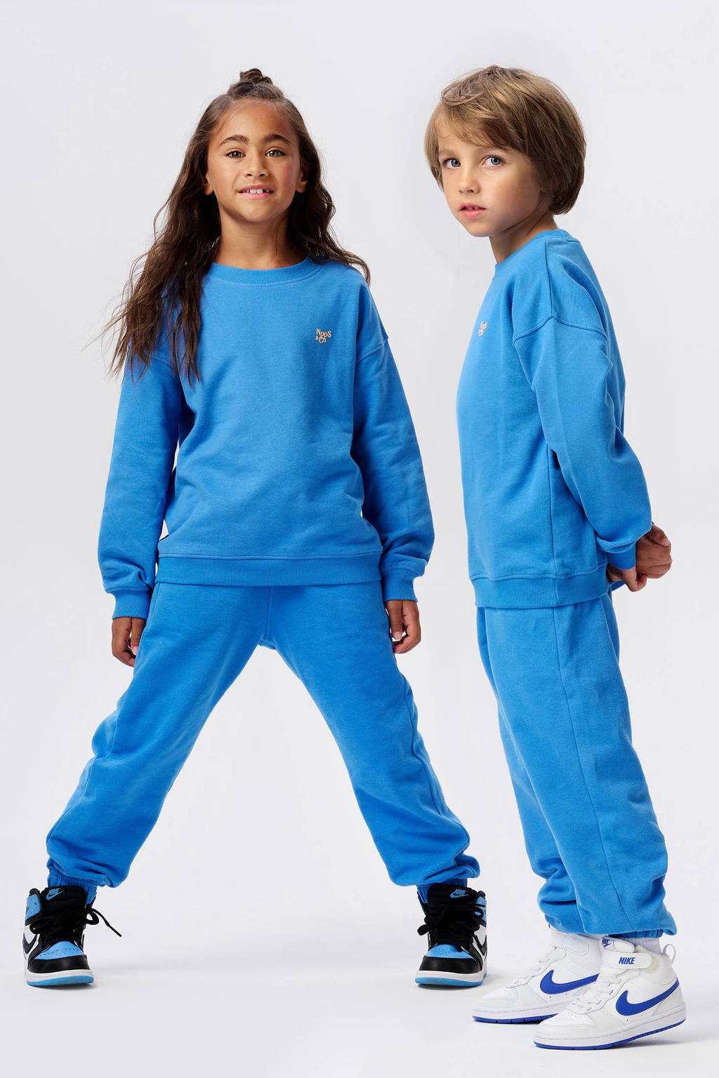 Noppies sweater Nancun van katoen felblauw