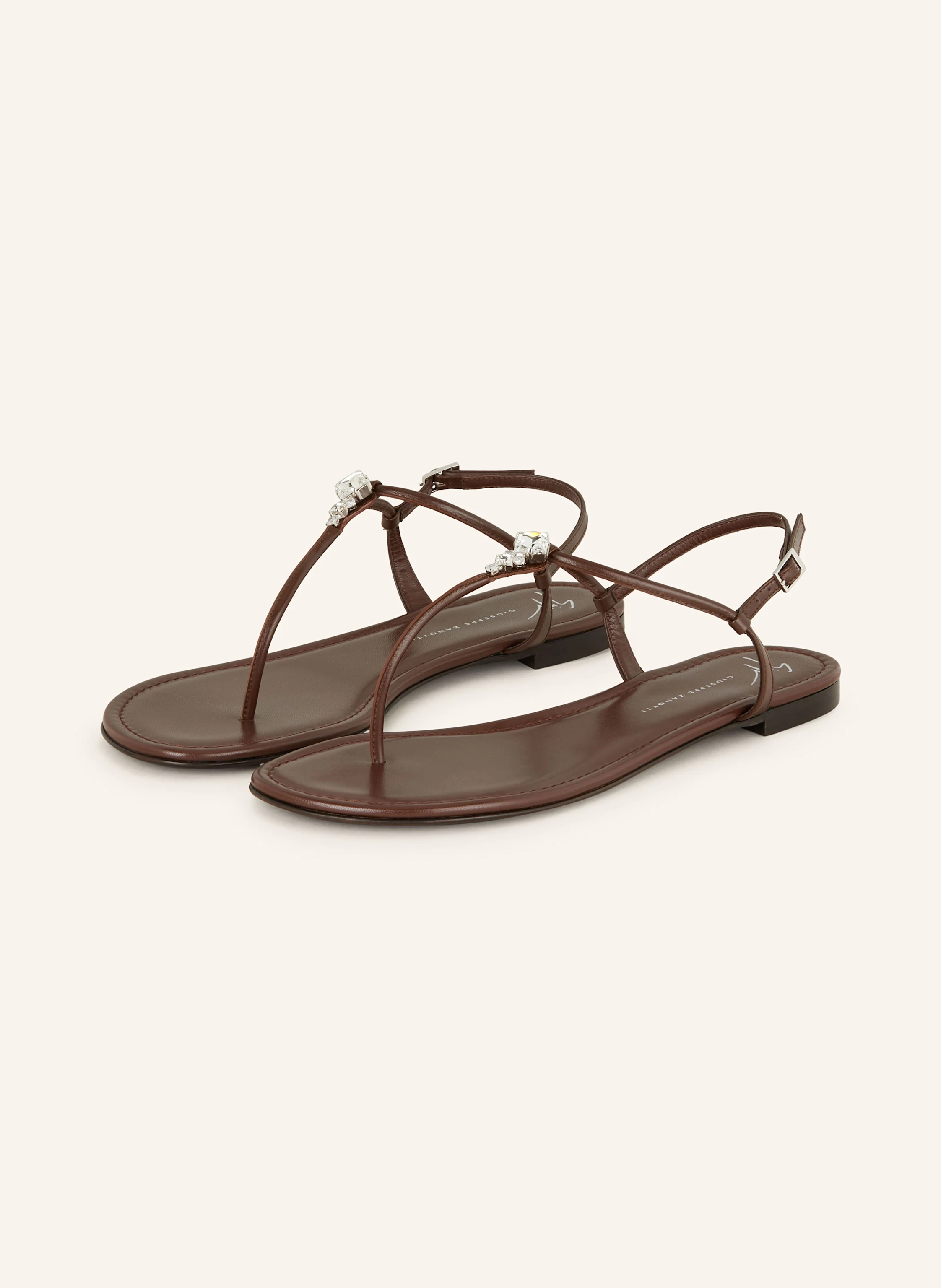 GIUSEPPE ZANOTTI DESIGN Zehentrenner mit Schmucksteinen