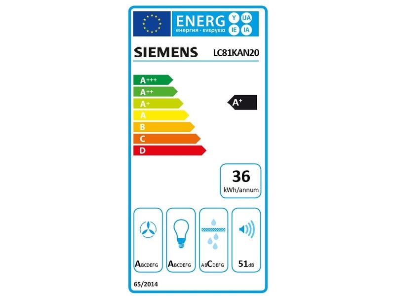 Siemens Abzughaube LC81KAN20 4 Stufen Dunstabzugshaube