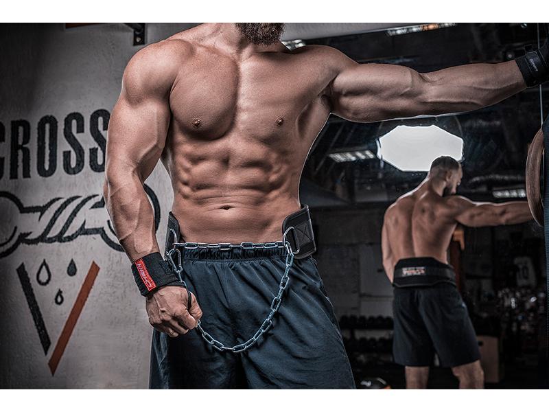 Chiba Fitness Handgelenkbandage Black Line One Size Fitness Bandage für Damen und Herren