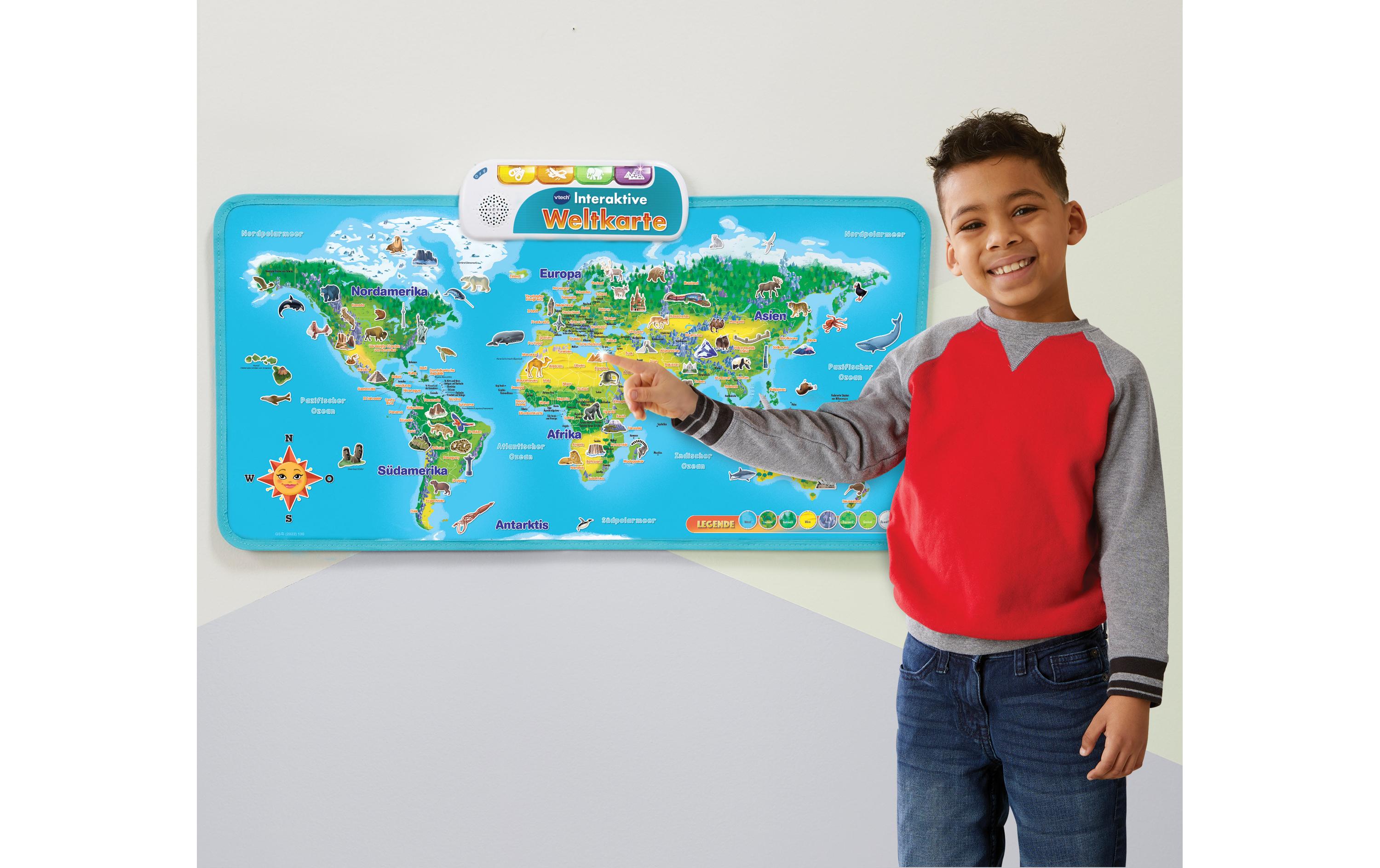 Interaktive Weltkarte -DE-Die Welt vom Kinderzimmer aus entdecken