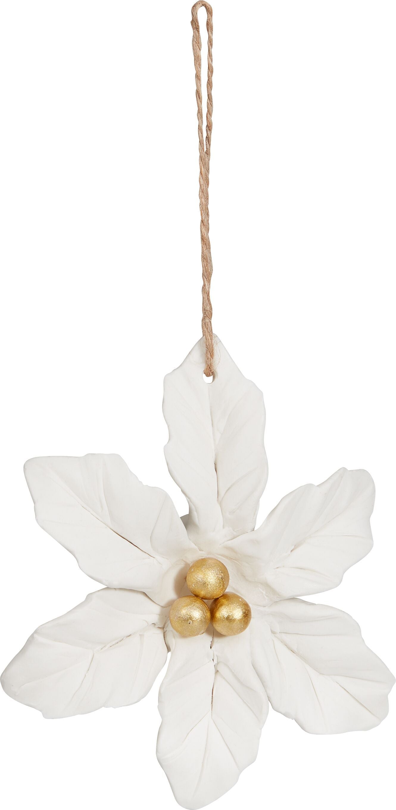 SOLE Keramik Hänger - Weiss / D: 10.0 cm