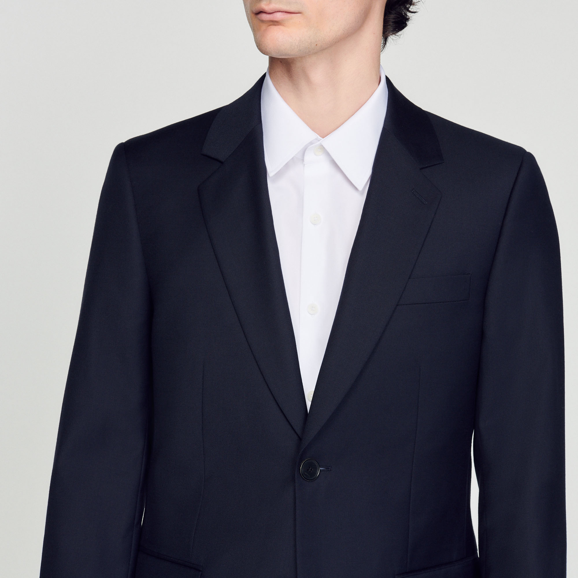Veste de costume en laine vierge