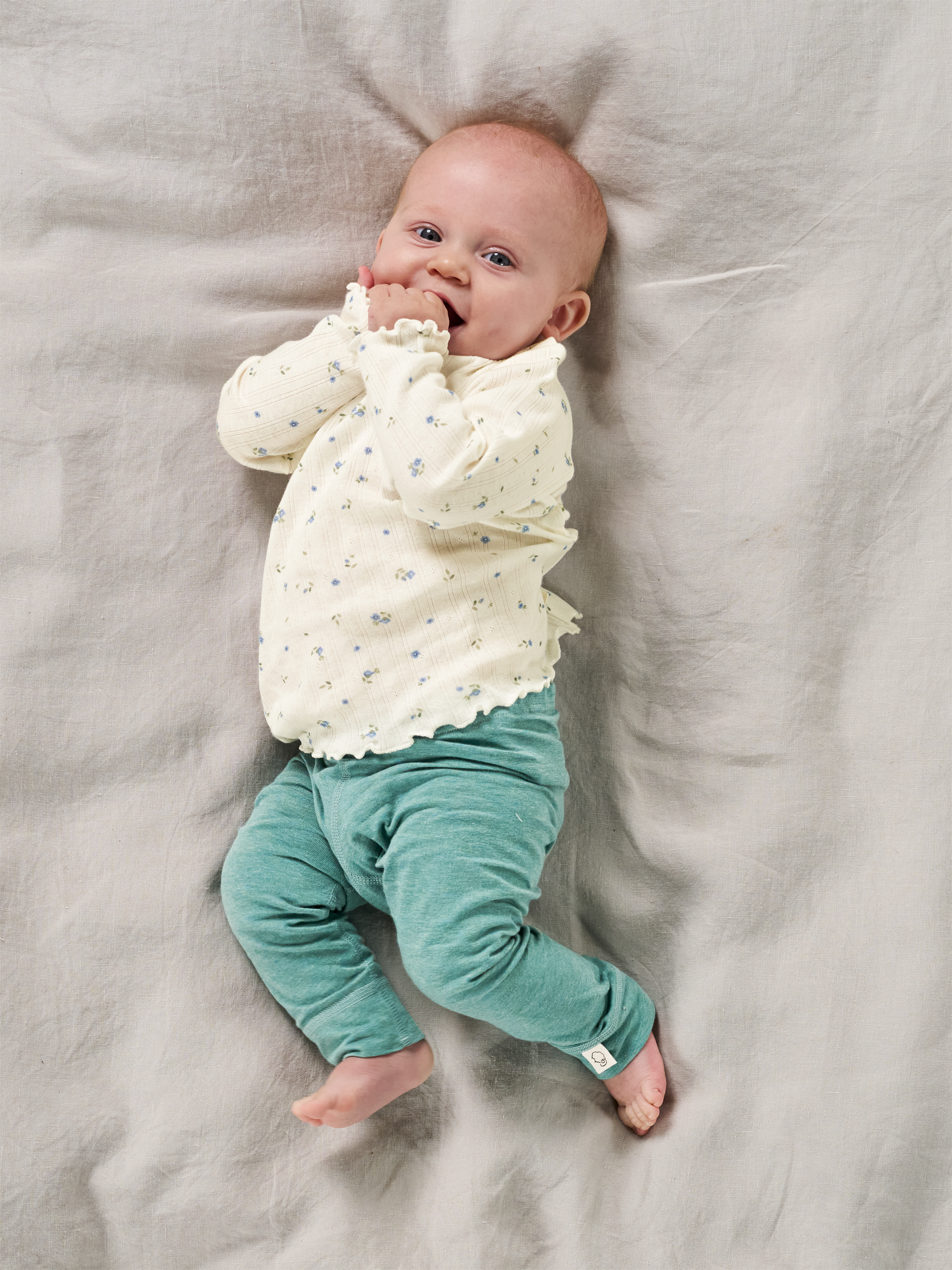Pointelle shirt van katoen voor baby's