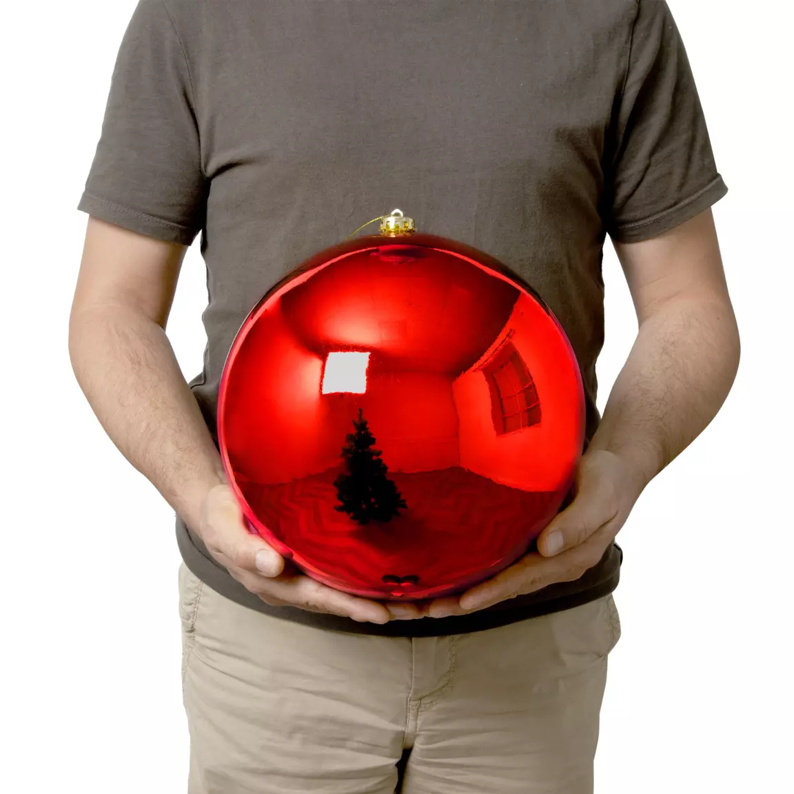 Boule de Noël (D250 mm) New Alpine Rouge