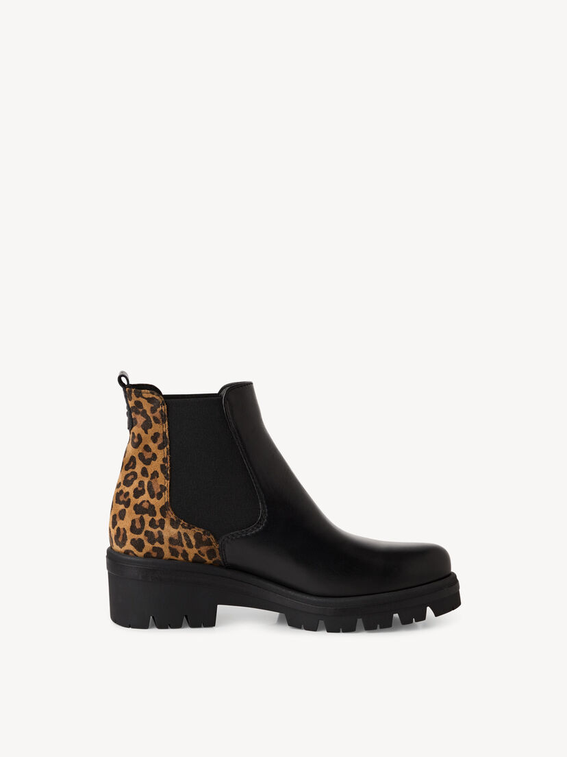 Leren Chelseaboot - zwart