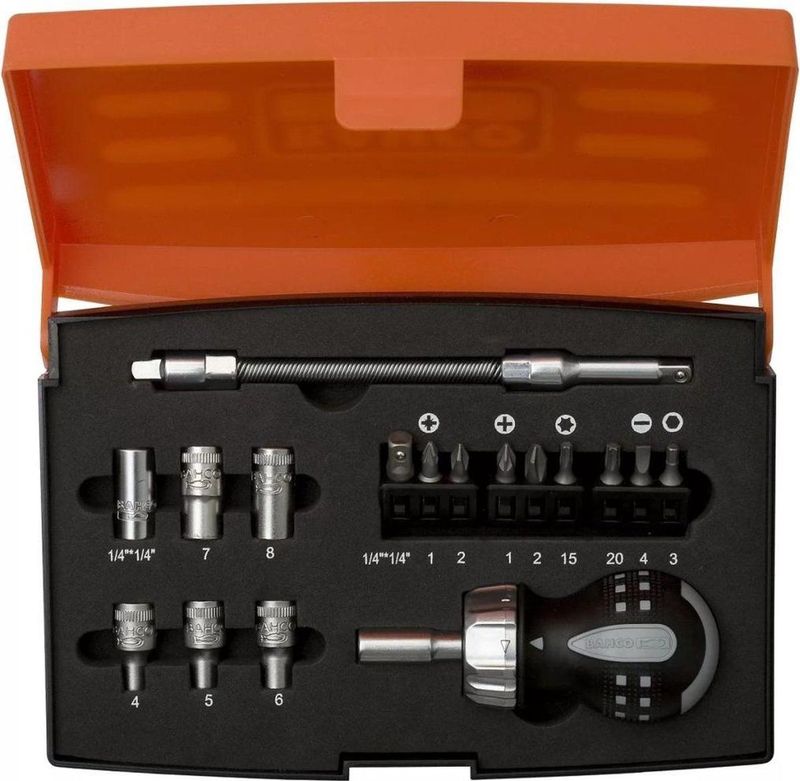 Bahco - 808050S-18 - Schroevendraaier Set - 18-dlg - Lichtgewicht Koffer