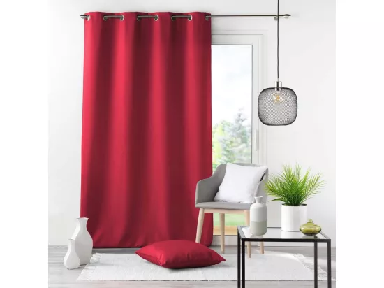 Coussin finition Passepoil - 60 x 60 cm - Rouge