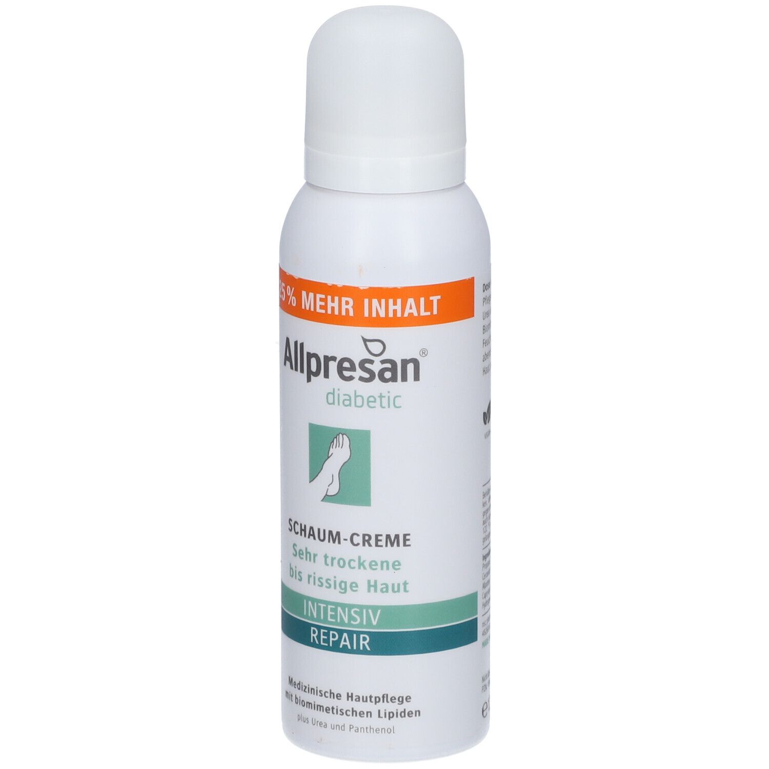 Allpresan diabetic INTENSIV + REPAIR Schaum-Creme mit Urea - Jetzt 3€ Rabatt mit Code ,,allpresan3''