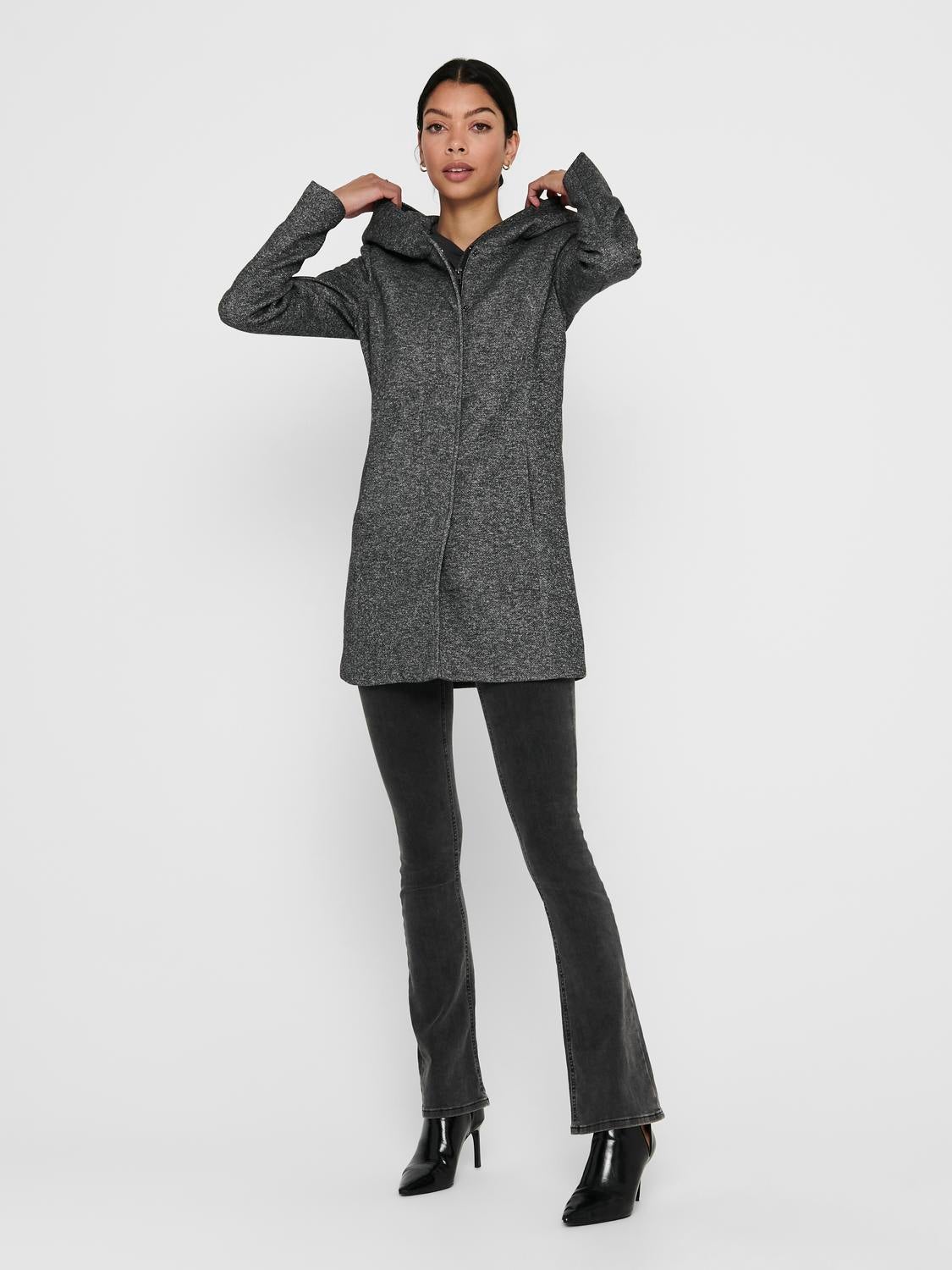 ONLSEDONA Mantel Dark Grey Melange