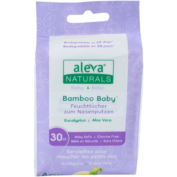 aleva NATURALSaleva NATURALS   Bambus Feuchttücher zum Naseputzen