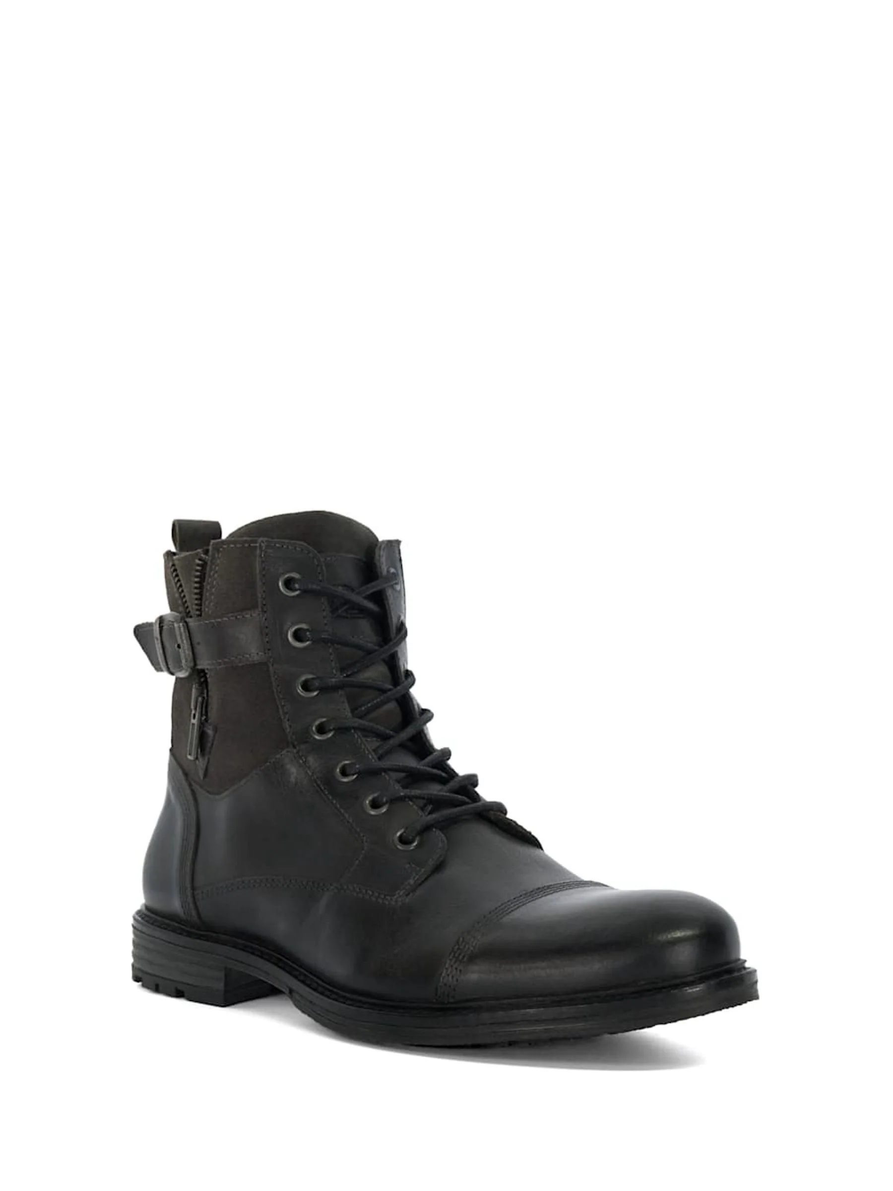 Grijs - Dune London casual Call enkellaarzen met gespdetail