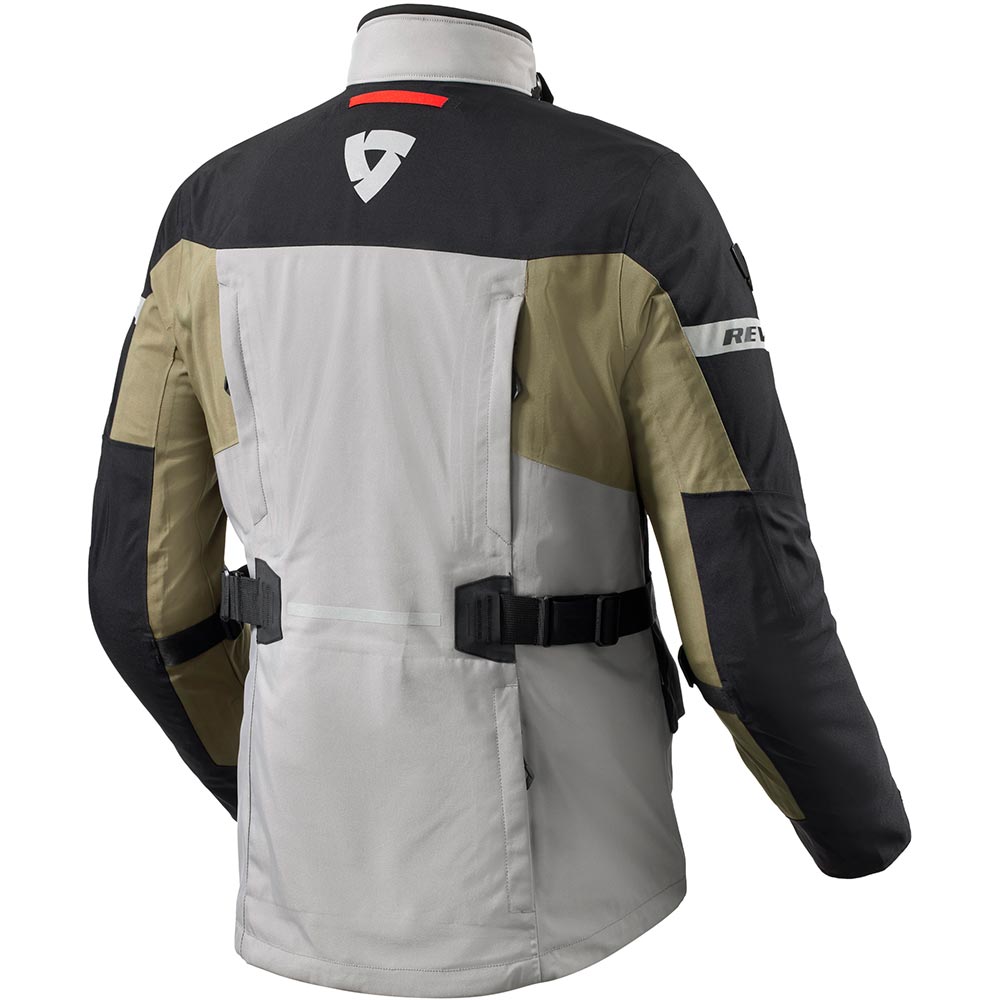 Rev'it - Veste Neptune 3 Gore-Tex® Noir / Gris Clair / Kaki