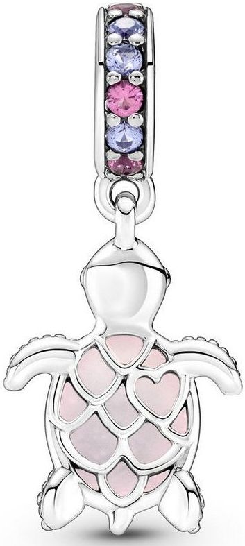 Pandora - 798939C02 - Murano Glass - Pink Sea Turtle - Hangende Bedel