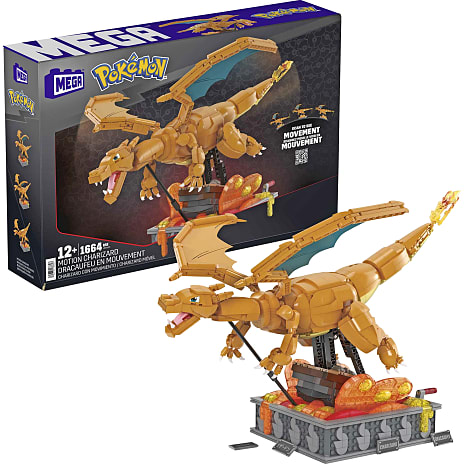 MEGA Pokémon Motion Charizard figur byggesæt