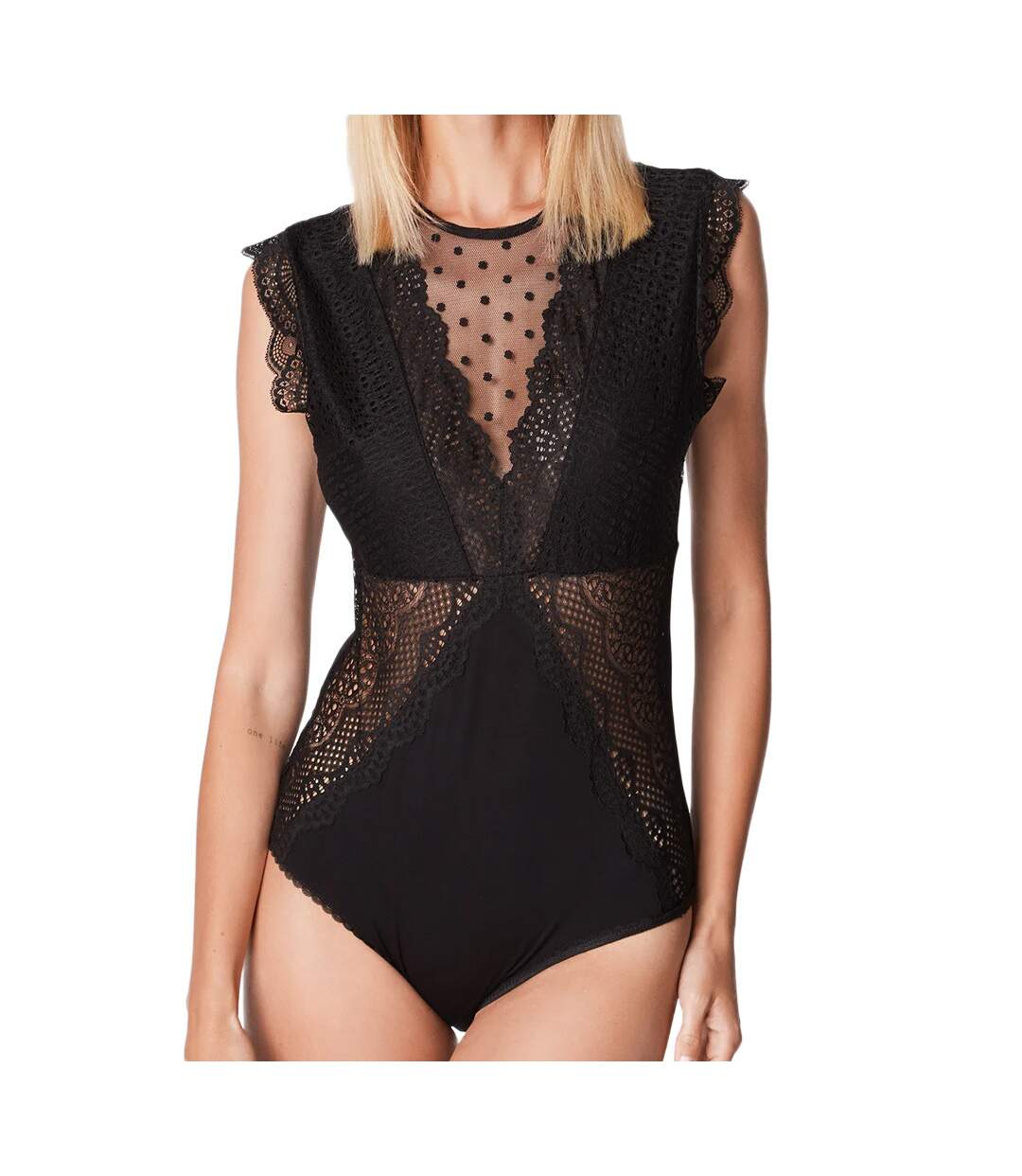Body Noir dentelle Femme Morgan Dova