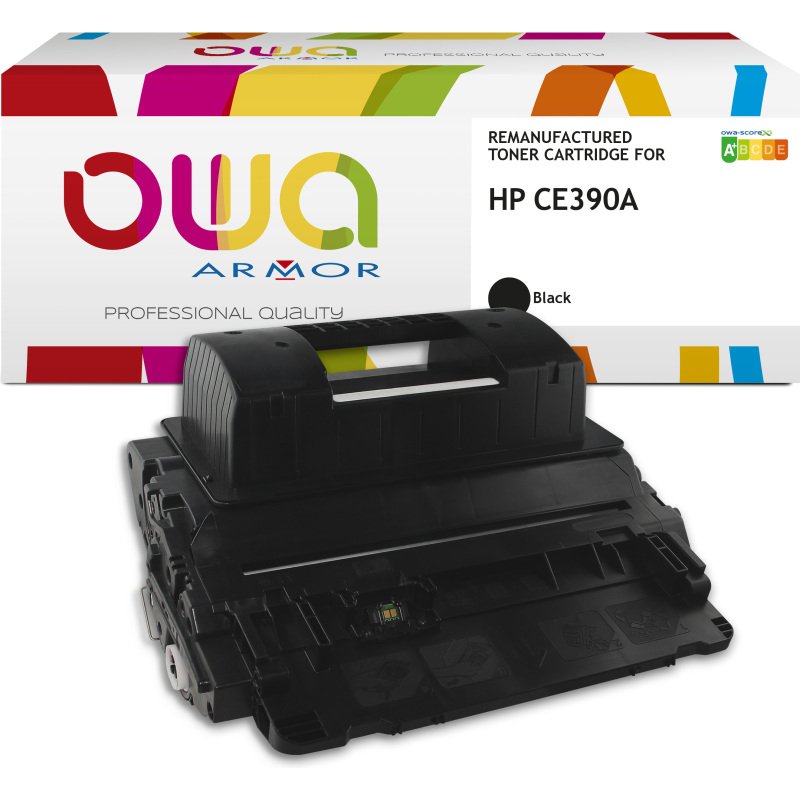 Toner remanufacturé OWA - standard - Noir - pour HP 90A
