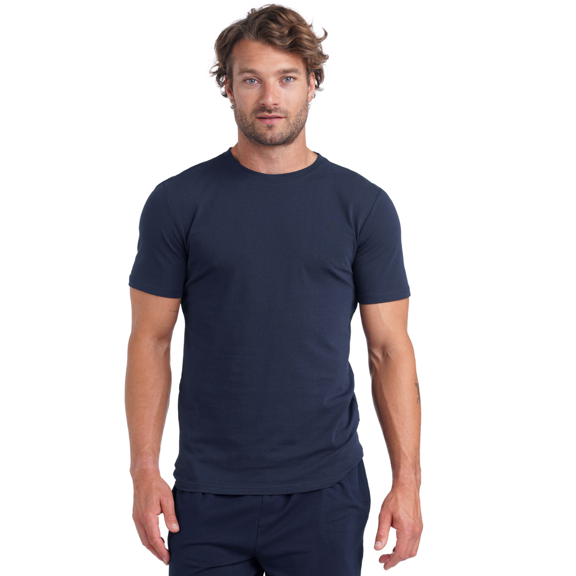 VanVaan Herren T-Shirt im Basic-Look dunkelblau