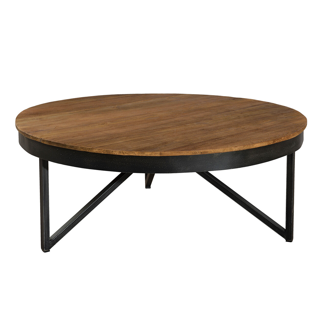 Macabane Table basse Léa marron - D.90xH.35 cm