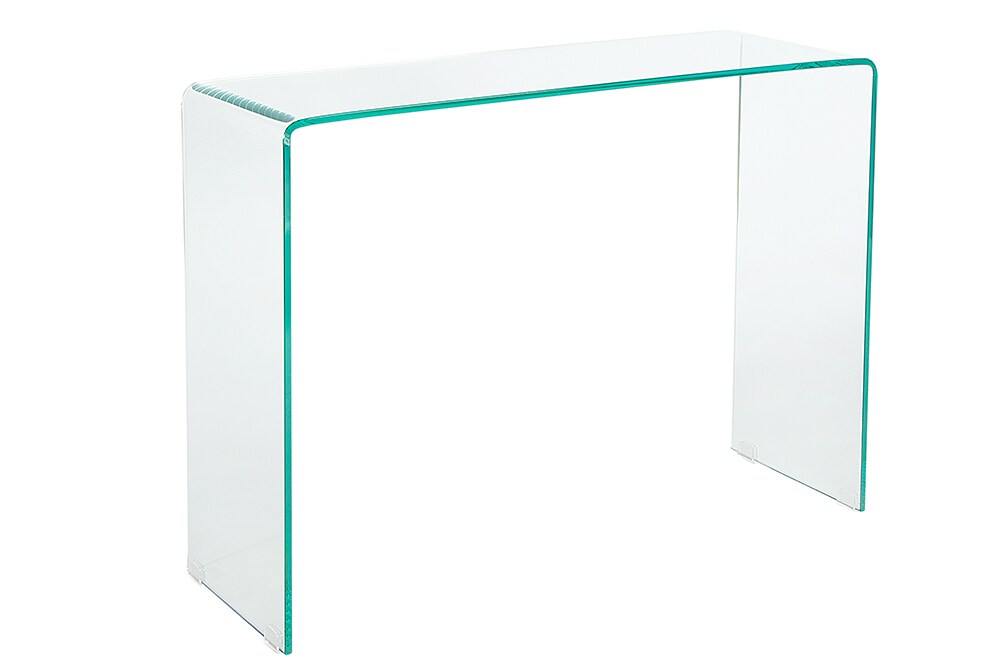 riess-ambiente Konsolentisch FANTOME - 100cm transparent Schreibtisch Ganzglastisch
