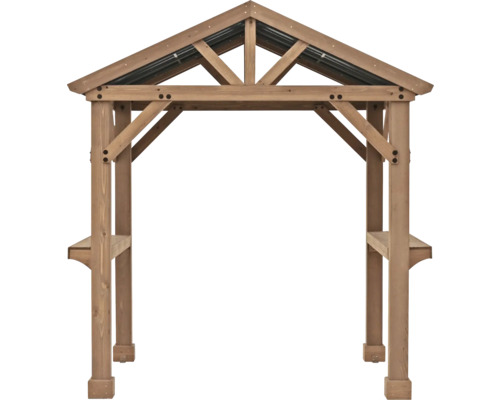 Gazebo WESTMANN Barbecue hout Laval 6x7 213 x 151 cm geglazuurd