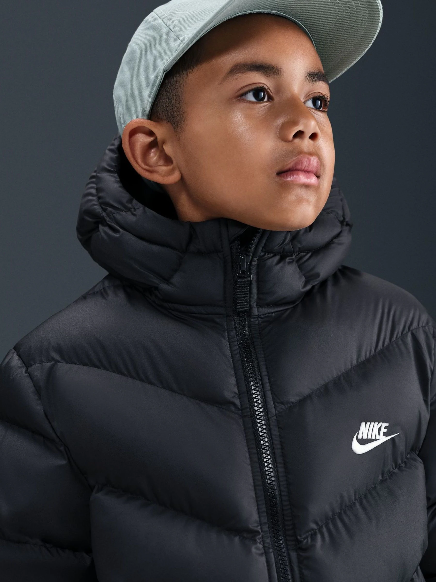 Zwart - Nike gewatteerd jack