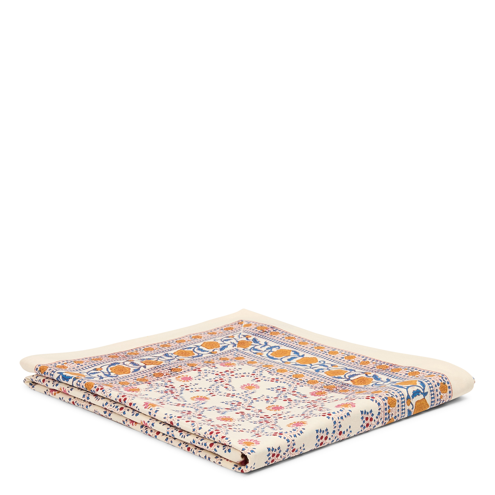 Nappe imprimé fleuri en coton| Multicolore