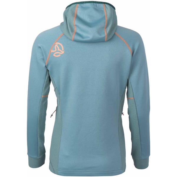 Veste polaire randonnée TERNUA SAKKETA 2.0 HOOD JKT W GREY MINT