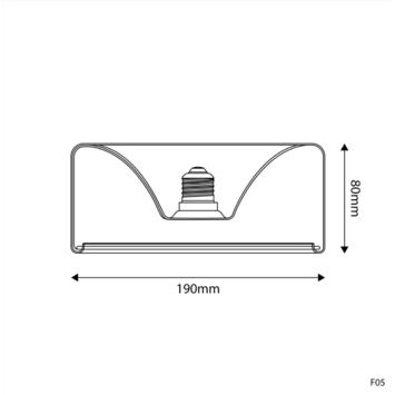 LED lichtbron ring E27 6W 2200K 500LM