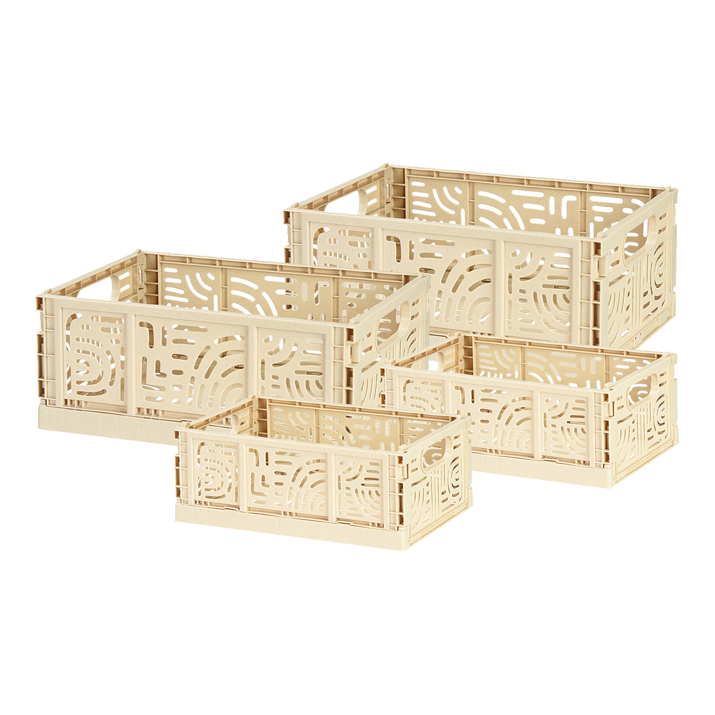 beige, 4-teilig