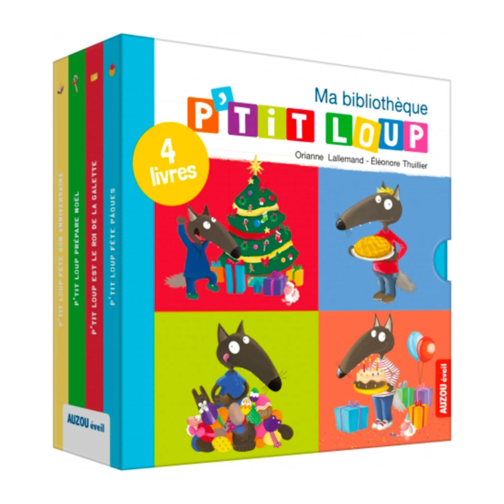 Auzou Coffret 4 Livres P'tit Loup