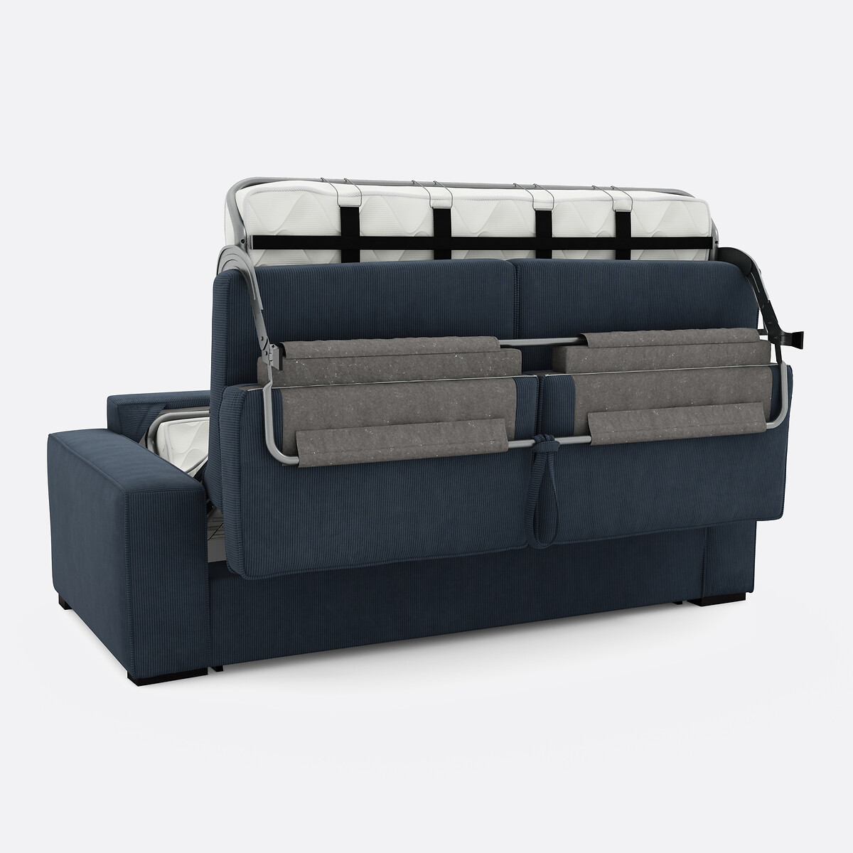 LA REDOUTE INTERIEURS<br>Sofá-cama em veludo cotelê fino, espuma, Cecilia