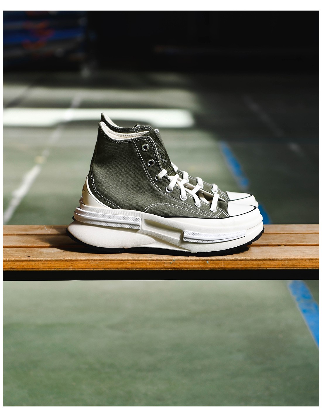 converse Sneakers femme run star legacy cx kaki